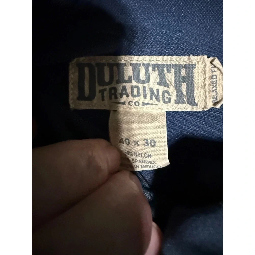 Duluth Trading Flexpedition Relaxed Fit Cargo Pants Mens 40x30 Navy